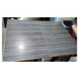 Vintage Wood Look Laminate Table with leaf (2) Wood, Grey Tones
