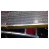 Vintage Wood Look Laminate Table with leaf (2) Wood, Grey Tones