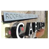 Lighted Cabinets Sign and More.