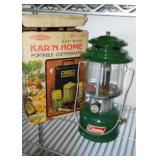 Coleman Lantern and Portable Coffee Maker.