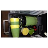 Coleman Lantern and Portable Coffee Maker.