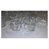 Avon Gift Collection Wine Glasses (8) And Stemware. Meito China, Anchor Hocking, Federal Snack Trays and Cup Assortment.