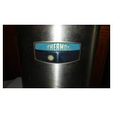 Vintage lot Jewelry Box, Hairdryer, Munster and Oyster Fryer, Salad Maker. Thermos (5)