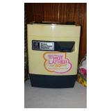 Vintage lot Jewelry Box, Hairdryer, Munster and Oyster Fryer, Salad Maker. Thermos (5)