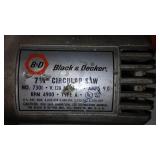 Mid Century Wood and Wicker Lamp, Baskets, Décor, Musical Dolls, Vintage Craftsman and Black Decker Skil Saws. Vintage Fruit Crate and more.