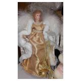 Mid Century Wood and Wicker Lamp, Baskets, Décor, Musical Dolls, Vintage Craftsman and Black Decker Skil Saws. Vintage Fruit Crate and more.