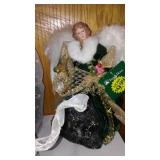 Mid Century Wood and Wicker Lamp, Baskets, Décor, Musical Dolls, Vintage Craftsman and Black Decker Skil Saws. Vintage Fruit Crate and more.