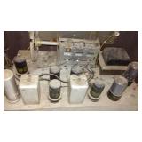 Vintage Cornado Radio and Columbia Turntable, Lamp.