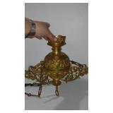 Antique Bible Stand and Hanging Candle Holder (heavy).