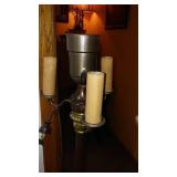 Vintage Brass Wall Light and Floor Lamps (2)