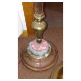 Vintage Brass Wall Light and Floor Lamps (2)