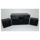 Sony Speakers and Panasonic Combo VHS and DVD Player