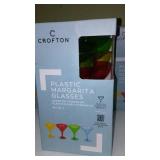 NEW Cofton Plastic Margarita Glasses (20 ct) Color Assortment