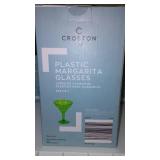 NEW Cofton Plastic Margarita Glasses (20 ct) Color Assortment