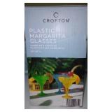 NEW Cofton Plastic Margarita Glasses (20 ct) Color Assortment