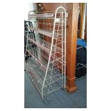 6 Teir Rolling Metal Display Rack.