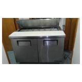 True 2 Door Refrigerated Sandwich/Salad Prep Table.