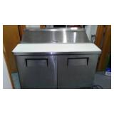 True 2 Door Refrigerated Sandwich/Salad Prep Table.