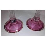 SC Line Amethyst Italian Candlesticks.