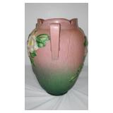 Antique Roseville Pottery White Rose Vase.