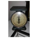 Vintage Décor Items, Scale, Wet Tape Dispenser, Funnels (Coleman) and more.