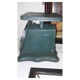 Vintage Décor Items, Scale, Wet Tape Dispenser, Funnels (Coleman) and more.