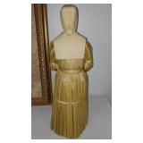 Wood Carved Corn Husk People, Candle Chicken, Wall Décor.