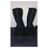 Ladies Size 8 W and 9 Black Winter Boots (2 prs).