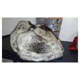 Fur Hat and NEW Ice/ Snow Traction Grips.