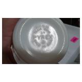 Vintage Pyrex Cicus Cup and 1980s What a Burger Mug.