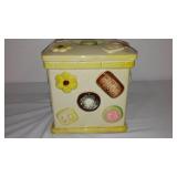 Vintage Stoneware Cookie Jar, Japan.