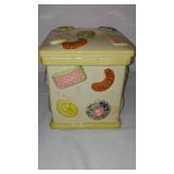 Vintage Stoneware Cookie Jar, Japan.