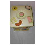 Vintage Stoneware Cookie Jar, Japan.