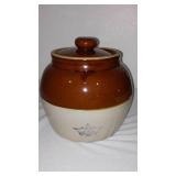 Vintage Glazed Stoneware Ransbottom Robinson Crock