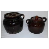Glazed Bean Pots (2)