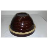 Vintage Redwing and Yellow Ware Pottery Bowls (3).