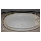 Vintage Hall Ball Pitcher, Server and Boat Vase.