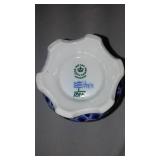 Royal Copenhagen Denmark Full Lace Cigar Cup or Vase, Delft Blue Ornaments (2) Hummel