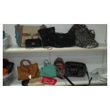 Purses (8) and Accessory Bags (5).