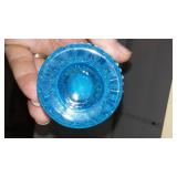 Vintage Fenton and More. Hobnail Perfume Jar, Ruffle Edge vase.