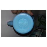 Vintage Fenton and More. Hobnail Perfume Jar, Ruffle Edge vase.