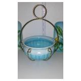 Vintage Fenton and More. Hobnail Perfume Jar, Ruffle Edge vase.