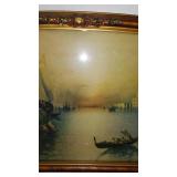 Mamie June Rose Carnegie (Armstrong) and Traders in Harbor of Venice (Ribowsky)