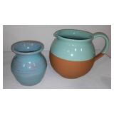 Vintage MCM Aqua Turquoise Camark Pottery Planter and more.