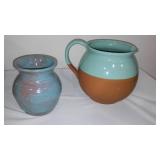 Vintage MCM Aqua Turquoise Camark Pottery Planter and more.