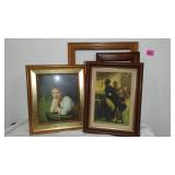 Rembrandt and Daumier Reproduction Framed Art