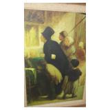 Rembrandt and Daumier Reproduction Framed Art