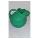 Fire King Jadeite Rainbow Green Pitcher.