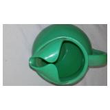 Fire King Jadeite Rainbow Green Pitcher.