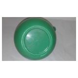 Fire King Jadeite Rainbow Green Pitcher.